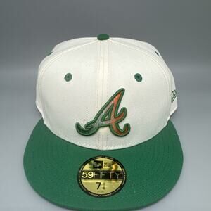 New Era 59Fifty Fitted Atlanta Braves 2017 Inaugural Season‎ Men's Sz 7-1/4